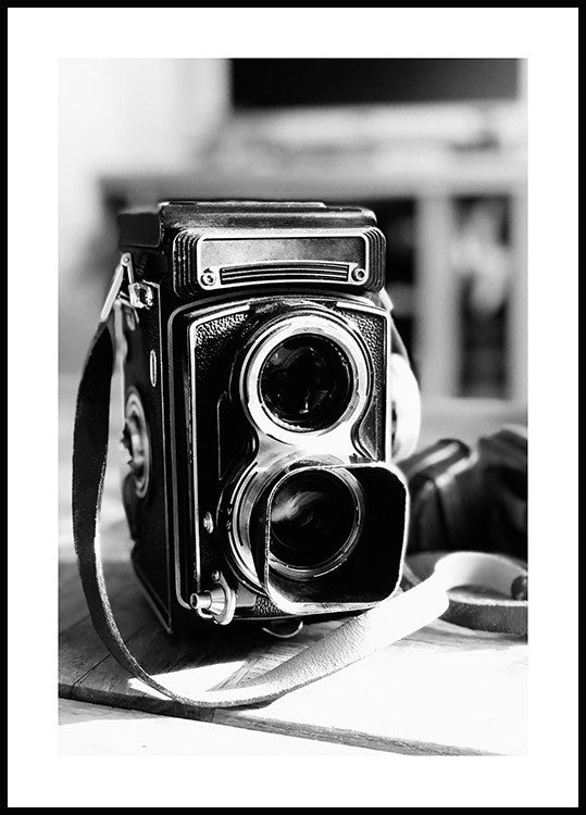 4 black and white posters